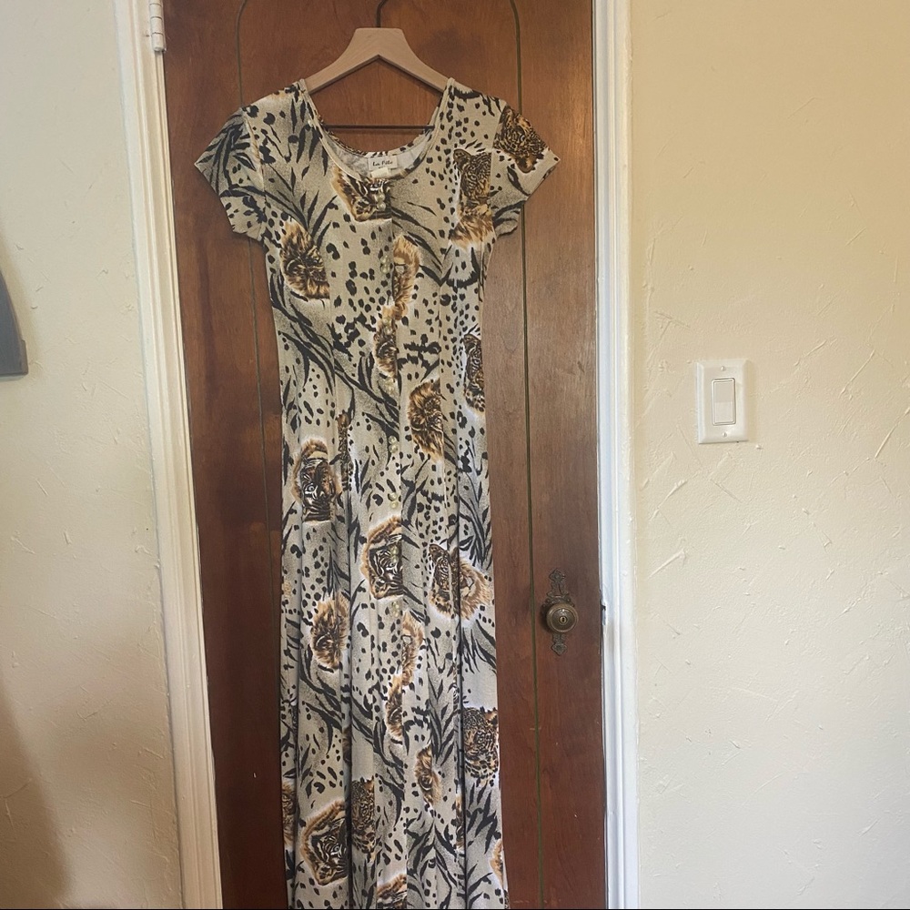Vintage 80/ 90’s Lion and Leopard Print Dress